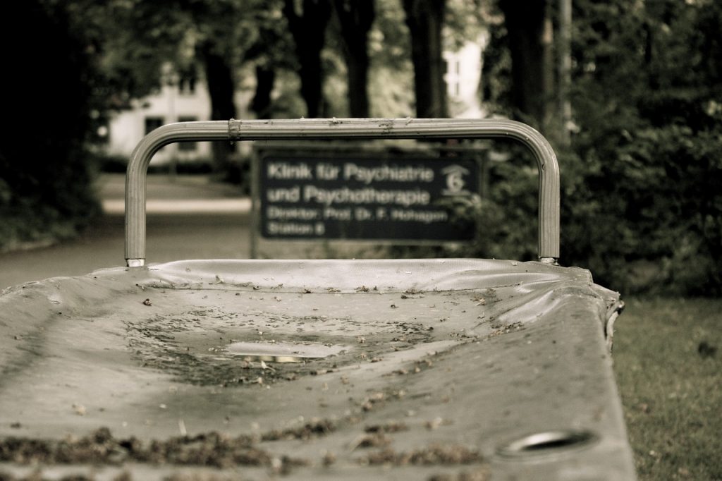 Eingang zur Psychiatrie