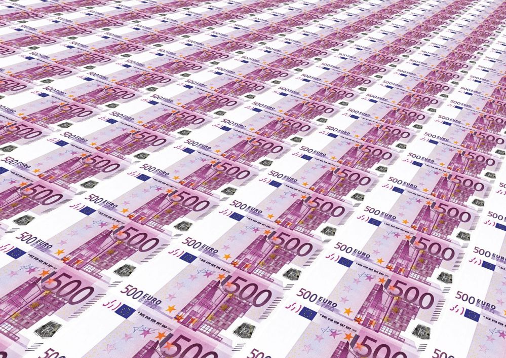 Geldscheine... allesamt druckfrische 500er