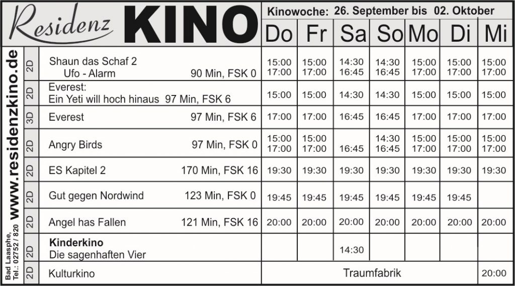 residenz kino bad laasphe residenz kino bad laasphe