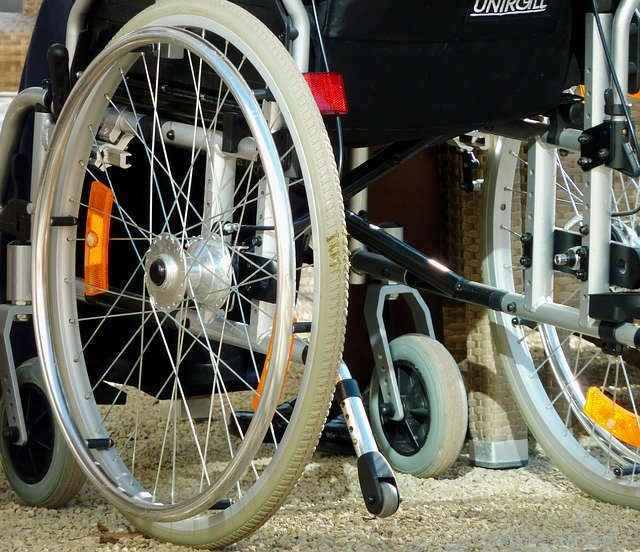 Rollstuhl (nur der untere Teil)