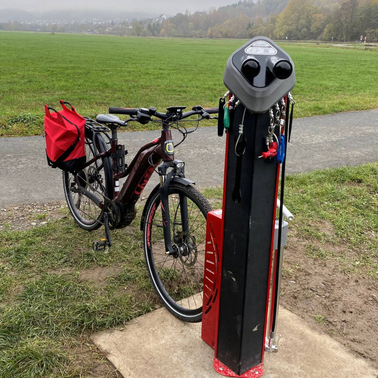 Fahrradservicestation Rückseite