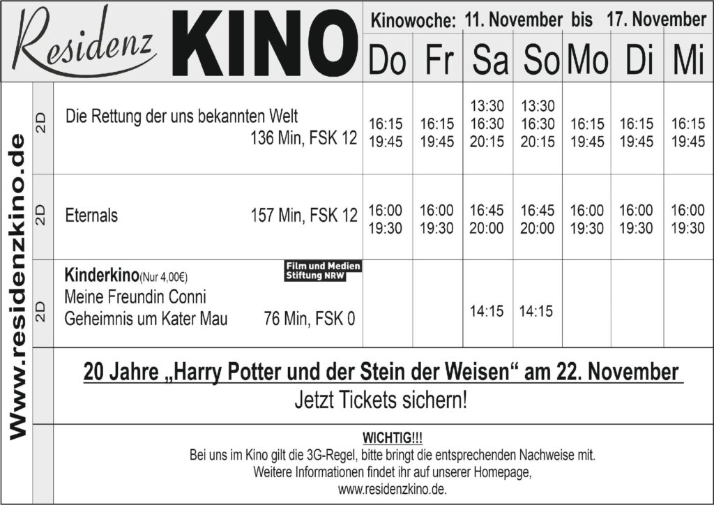 Das Kinoprogramm