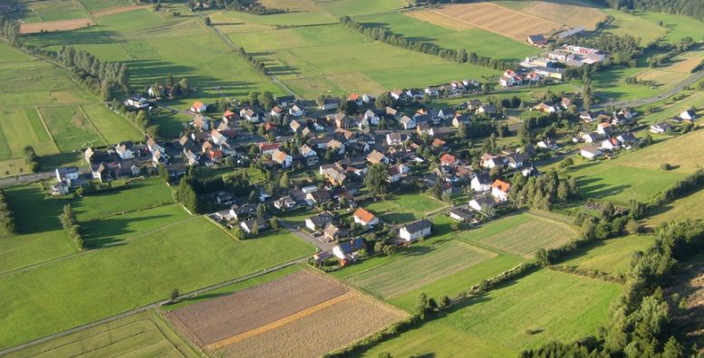 Luftaufnahme von Niederhörlen